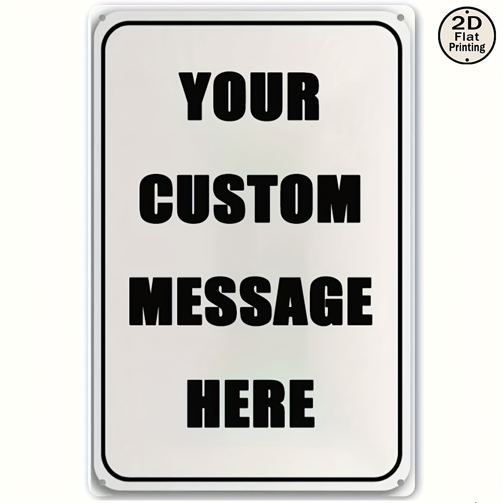 Custom Metal Tin Sign Personal - огляд і ціна Company Profile Printing