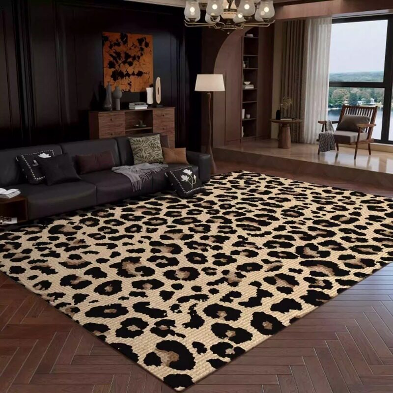 Retro Leopard Print Living Roo - огляд і ціна Commercial Printing Online